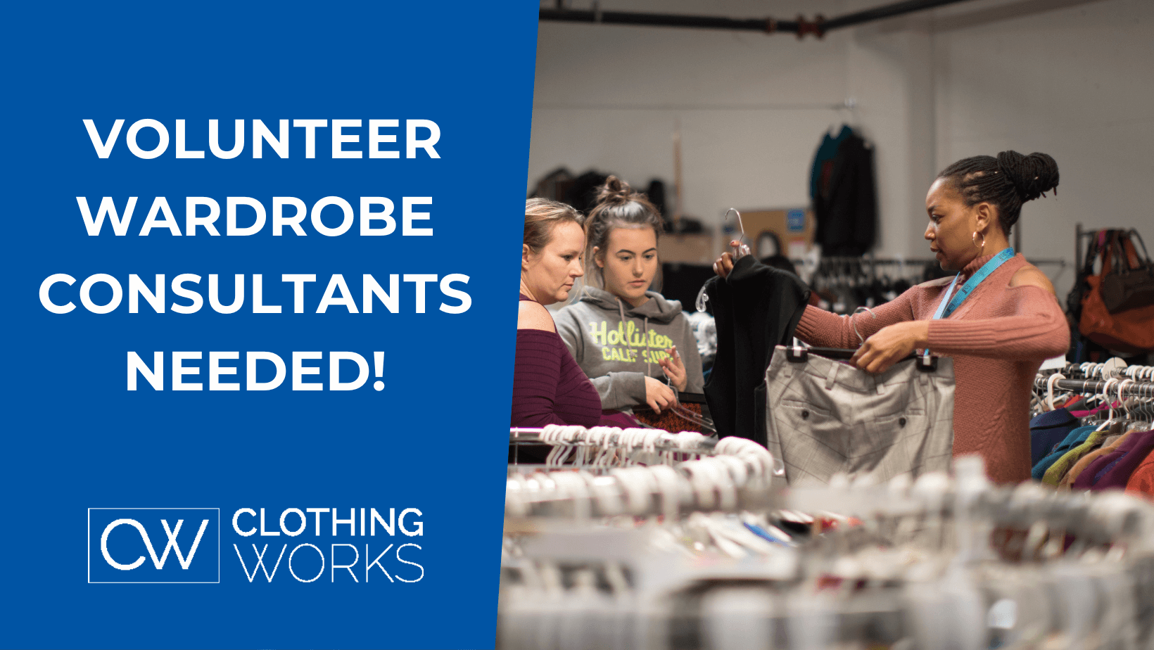 Recruiting Volunteer Wardrobe Consultants